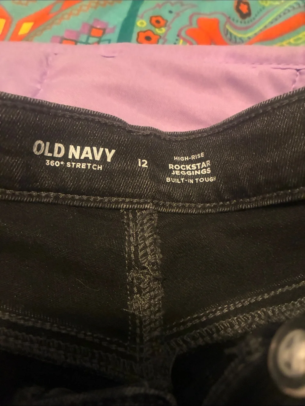 Girls size 12 Old Navy high rise rock star jeggings